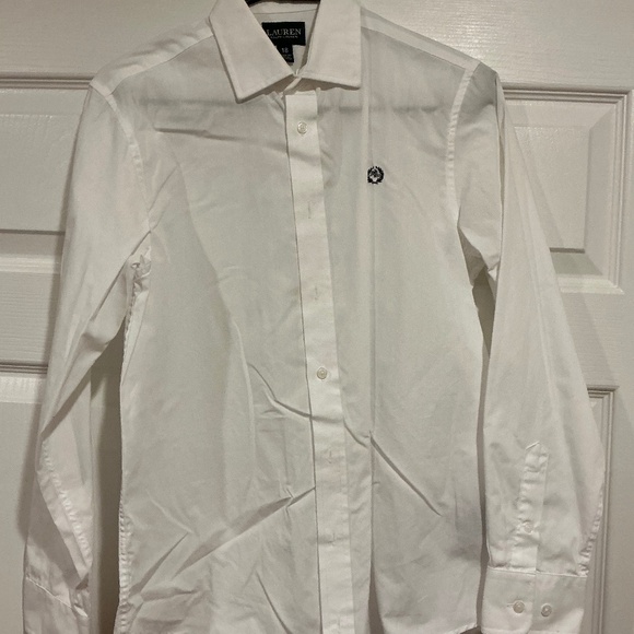 Ralph Lauren Boys Size 18 White Long Sleeve Dress Shirt - Picture 1 of 3